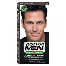 Just for Men Shampoo-In Couleur des cheveux, Real Black 55, 1 application (Pack de 3)