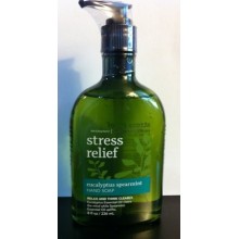 Bath &amp; Body Works aromaterapia original Eucalipto Menta verde alivio de tensión jabón para manos (8 oz 236 ml)