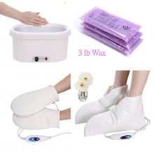 Paraffin Bath Wax Variable Warmer Heater 3lb Paraffin Manicure Pedicure Nail Variable Electric Booties And Mitts