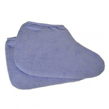 Cera de parafina Terapia / Spa paño Booties- 3 Pack (lavanda / púrpura)