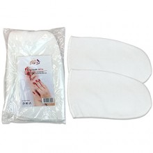 Pana® Brand Reusable *WHITE* Thermal Cloth Insulated Mitts with Velcro for Paraffin Wax Heat Therapy Spa Treatments/Self