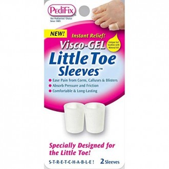 Visco Gel Little Toe Sleeve (Pack of 2)