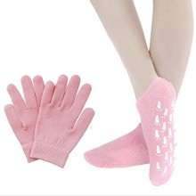 Tinksky Unisex Beauty Spa Soften Moisturizing Treatment Skincare Gel Socks Gloves Set