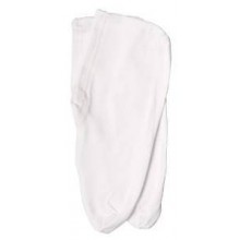 Spa Sister White "Stretch Cotton" Overnight Moisture Socks (97% Cotton 3% Lycra)