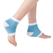 HealthCom 2 Pares Spa Hidratante Gel de Silicona Calcetines talón del Hard seco de la piel agrietada hidratante punta abierta có