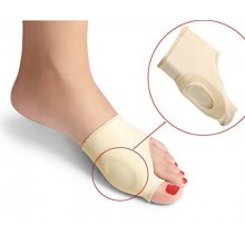 Aokbean Gel élastique durable doublé Bunion Protector Sleeve Corrector Pad pour l'adulte Paire (023 Nude)