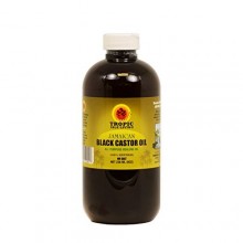 Tropic Isla de Jamaica Negro 8 oz Aceite de ricino con un aplicador, Venta grande !! - Packaing botella de PET Segura