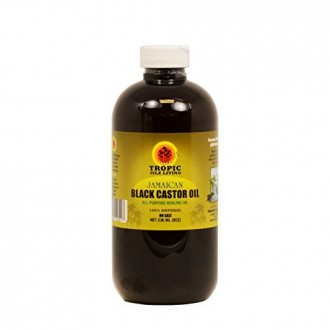 Tropic Isle Jamaican Noir Castor Oil 8 oz avec un applicateur, Big Sale !! - Safe Pet Bottle Packaing