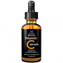 La vitamina C Suero de belleza, 2 fl. oz - 20% orgánico Vit C + E + Ácido Hialurónico