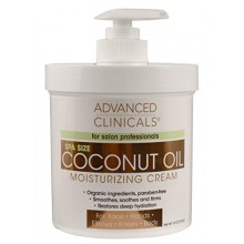Advanced Clinicals Coconut Moisturizing Cream 16oz