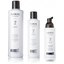 Nioxin System 2 Starter Kit Cleanser, Scalp Therapy &amp; Scalp Treatment 1 set (Cleanser 300mL (10.1 FL OZ), Scalp Therapy 150