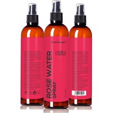 8oz ORGANIC ROSE WATER SPRAY - 100% Pure & Natural Facial Toner with Uplifting Floral Scent - SEE RESULTS OR. Just a few