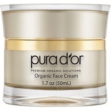 PURA D'OR Antienvejecimiento premio orgánico Argan Oil &amp; Día Noche crema para la cara, 1,7 onza