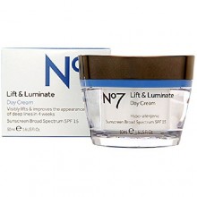BOOTS No7 Lift & Luminate Day Cream SPF15 1.6 Fl. Oz/ 50 ml