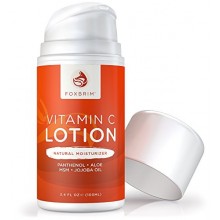 C Lotion Vitamin - Natural Hydratant Visage - PUISSANT Antioxydants Vitamine C &amp; Green Tea - Hydratant Huile de Jojoba, Shea