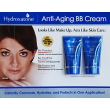 BB hydroxatone Anti-Aging (Beauty Balm) Crema, Sombra universal para todo tipo de piel, SPF 40 (Bonus Pack de 2, 1,5 oz
