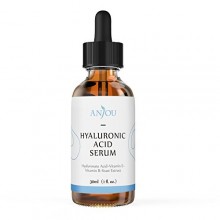 Anjou ácido hialurónico suero con vitamina C, para la piel y los ojos, 1 oz, Pura Crema hidratante para hidratar y es riqueza pi