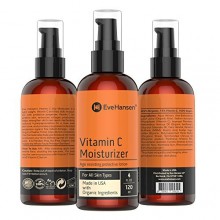4oz Fragrance Free VITAMIN C DAY MOISTURIZER by Eve Hansen - Anti-Aging Face Lotion w/ 15% Vitamin C - Made in USA with