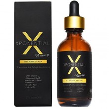 Best Organic Vitamin C Serum with Hyaluronic Acid 20% vit C+E 2oz by Xponential Beauty. Professional Anti-aging & Skin
