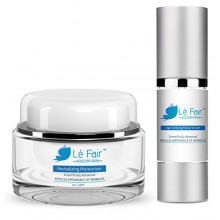 Anti Aging Skin Cream & Serum Combo Set - Le Fair Wrinkle Remover Filler & Firming Moisturizer for Face Eyes & Neck - Repair