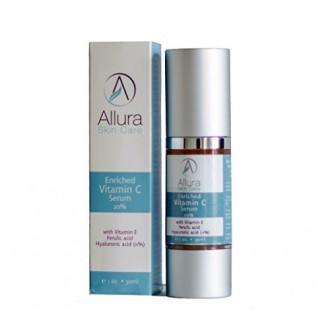 VITAMIN C SERUM Enriched with Hyaluronic Acid Vitamin E and Ferulic Acid Anti Aging Anti Wrinkle Protection Stimulates