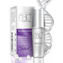 180 Cosmetics Hyaluronic Acid Cream with Peptides & Vitamin C - Get Rid Of Wrinkles From Day 1 for age 40+, Super Strong