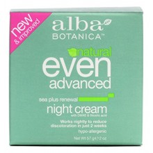 Crema de Alba Botanica Natural Incluso Avanzada Mar Plus Renovación Noche 2 fl oz