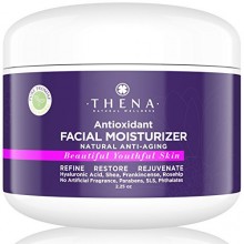 Hydratant Facial Antioxidant Avec l'acide hyaluronique pour les femmes et les hommes | Meilleur Naturel Anti-âge Visage Crème Hy