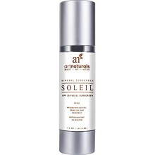 Arte Naturals facial de protección solar SPF 30 Tinted Moisturizer y / Anti Aging Cream - 1,5 oz Resistente al Agua 80 Minutos -