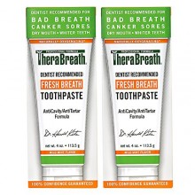 TheraBreath dentista recomendado Fresh Breath la boca seca de pasta de dientes, Suave menta, de 4 onzas (paquete de 2)