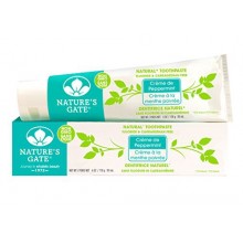 Puerta de la naturaleza natural de pasta de dientes, crema de menta, tubos de 6 onzas (paquete de 6)