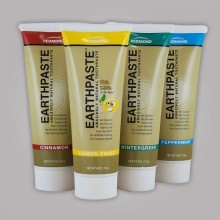 Redmon Earthpaste Natural Toothpastec 4 PACK!! (Lemon, Wintergreen, Cinnamon, Peppermint)
