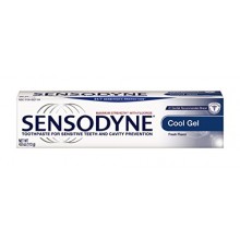 Sensodyne pasta de dientes para dientes sensibles y Prevención de la cavidad, la fuerza máxima, Cool Gel, Tubos de 4 onzas (paqu