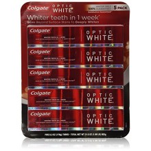 Colgate óptica blanca Pasta de dientes (paquete de 5, 6.3 onzas, el 31,5 onzas en total)