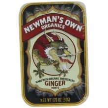 Newman's Own Organics Mints, Ginger, 1.76-Ounce Tins (Pack of 6)