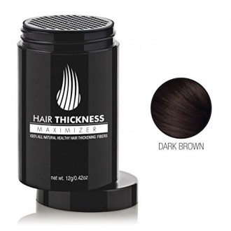 Hair Thickness Maximizer - Safer Than Keratin Hair Fibers With 2nd Generation All Natural Plant Based Hair Loss Concealing