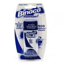 Binaca Fastblast Breath spray Peppermint 0.50 Oz (Pack de 12)