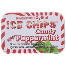Hand Crafted Candy Tin Peppermint Ice Chips Candy 1.76 oz Candy (6 pack)