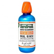 Therabreath dentista recomendado Fresh Breath Enjuague Bucal (helado de menta, Paquete de 1)