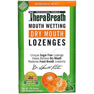 TheraBreath boca humectantes pastillas de menta, mandarina (100 bis)