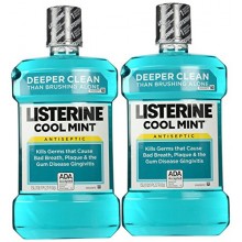 Listerine menthe fraîche Listerine Rince-bouche antiseptique (2 X 1.5lt)