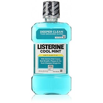 Listerine Antiseptique Mouthwash Coolmint, Coolmint 250ml 8,5 oz (Pack de 3)