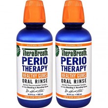 TheraBreath Dentist Recommended PerioTherapy HEALTHY GUMS Oral Rinse, 16.9 Ounce (Pack of 2)