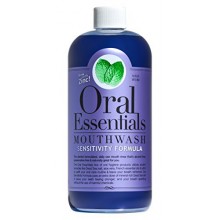 Essentials Oral Dents sensibles rince-bouche 16 Oz. Certifié non toxique, aucun des produits chimiques, Dentiste Formulé et