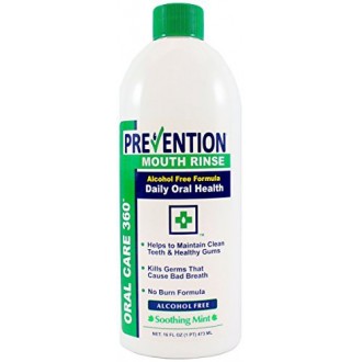 16 oz. Prevention Antibacterial Non-Alcohol Mouth Rinse Number 1 Doctor Recommended