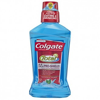 Colgate Total Advanced Pro-Shield enjuague bucal, la hierbabuena, el 16,9 onzas líquidas (paquete de 6)
