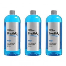 BreathRx Anti-bacterial Mouth Rinse, 3 Bottle Economy Pack (Each bottle is 33 oz)