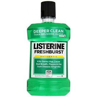 Listerine Rince-bouche antiseptique, Freshburst 1,5 litres (Pack de 6)