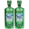 ACT Libre de Alcohol anticaries fluoruro de enjuague, Menta - 18 oz - 2 pk