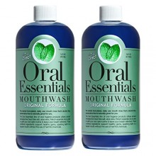 Esencial para el enjuague bucal Oral aliento más fresco: Formulado dentista, alcohol, sin azúcar, sin colorantes, conservantes o